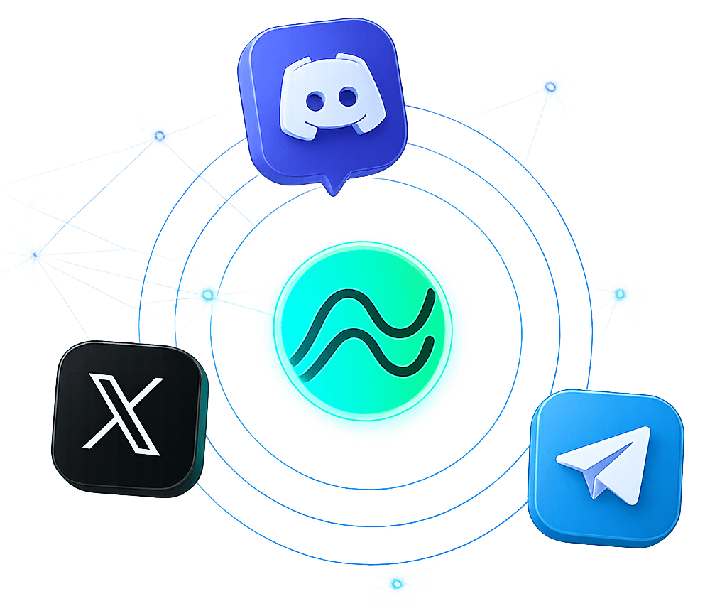 ClickOptions communities on Discord, X and Telegram